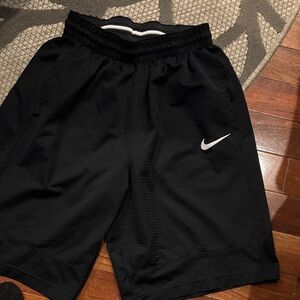 Nike Black Sports Shorts with White Logo